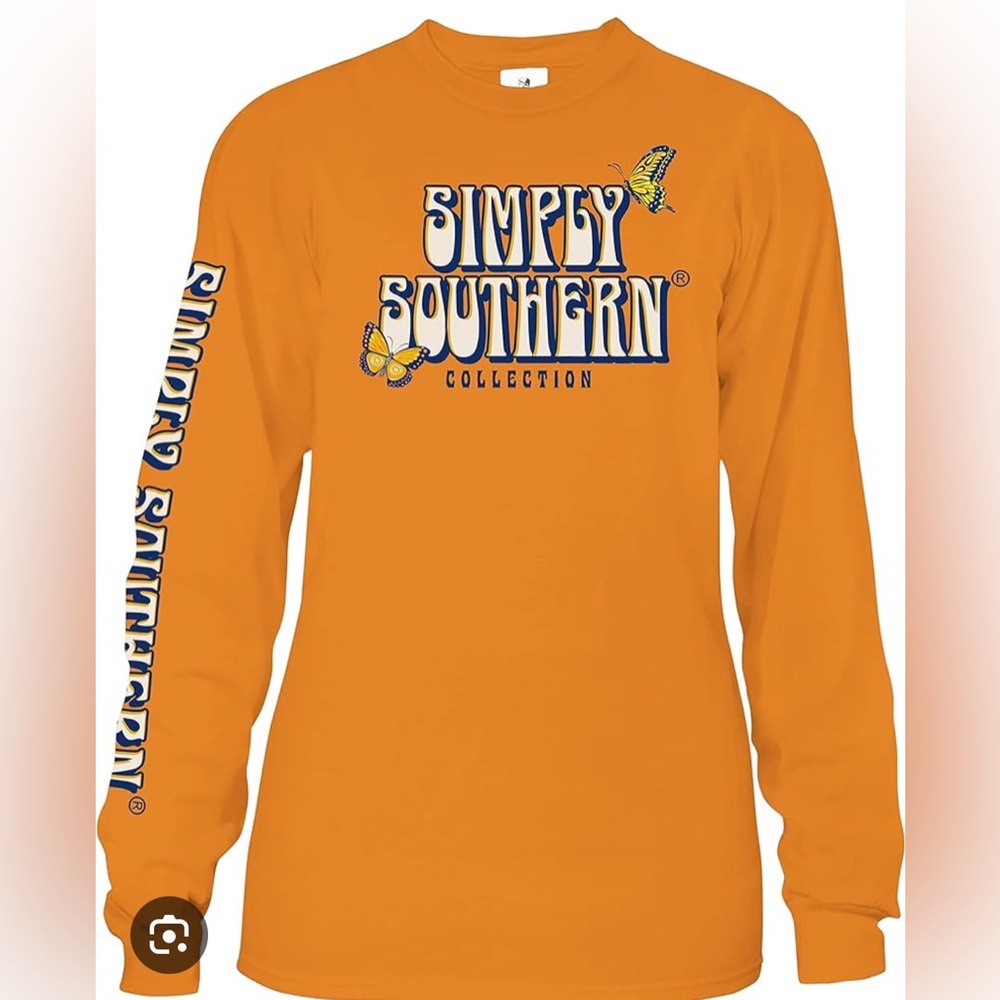 Used Yellow simply southern shirt youth medium.